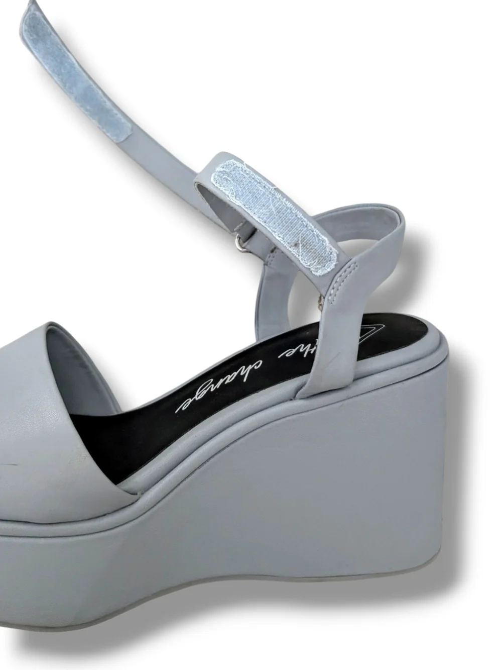 Gianni Bini Light Blue Platform Wedge Sandals, Size 8.5